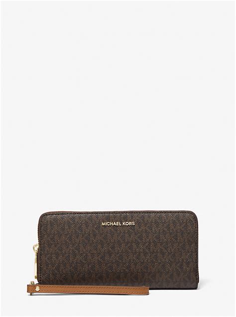 large logo continental wallet|michael kors signature continental wallet.